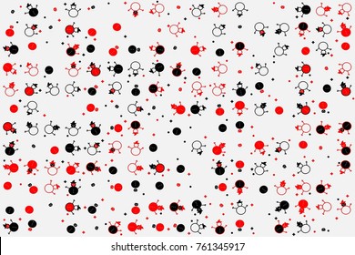 Christmas pattern with beautiful colored elements