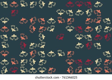 Christmas pattern with beautiful colored elements