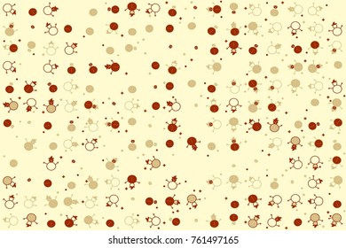 Christmas pattern with beautiful colored elements