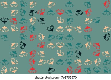 Christmas pattern with beautiful colored elements