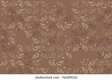 Christmas pattern with beautiful colored elements