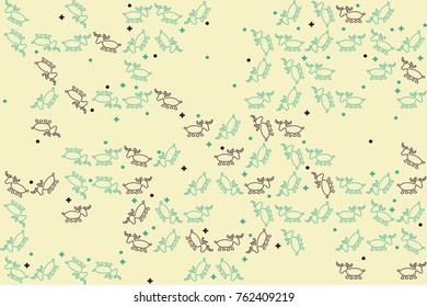 Christmas pattern with beautiful colored elements