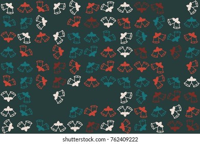 Christmas pattern with beautiful colored elements