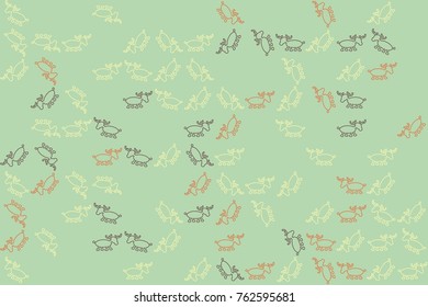 Christmas pattern with beautiful colored elements
