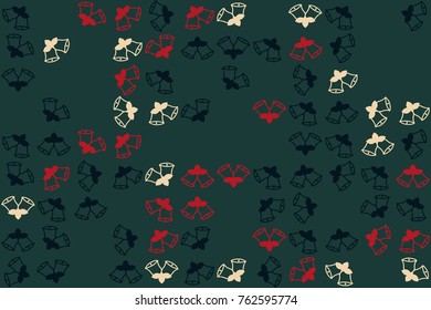Christmas pattern with beautiful colored elements