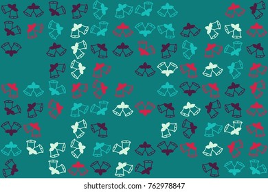 Christmas pattern with beautiful colored elements