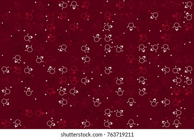 Christmas pattern with beautiful colored elements
