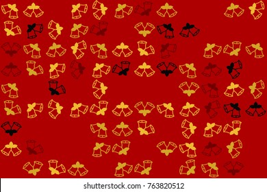 Christmas pattern with beautiful colored elements