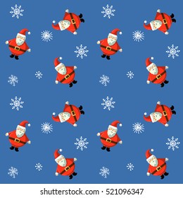 Christmas pattern. Can be use for Christmas card design. Christmas gift paper pattern. Santa claus. Oh oh oh!.