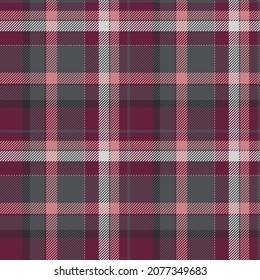Christmas pattern for celebrate new year. Winter holidays background of plaid. Vector design for print gift card, wrapping paper, web page decoration. 
