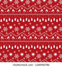 christmas pattern classic vector