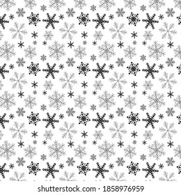 Christmas pattern with decorative snowflake design