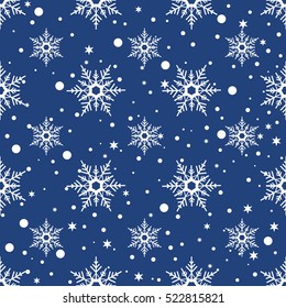 Christmas pattern with decorative snowflakes. Pattern texture