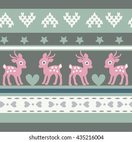 Christmas pattern with deer