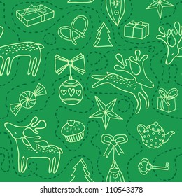 Christmas pattern with deers