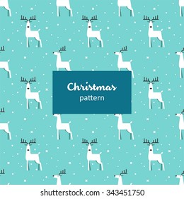 Christmas pattern with deers.