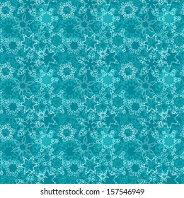 Christmas pattern with delicate snowflakes