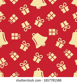 Christmas pattern, Design for fabric, wallpaper, textile and decor.