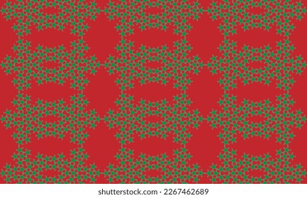 A christmas pattern design idea for wrapping paper. As always in green and red background. 