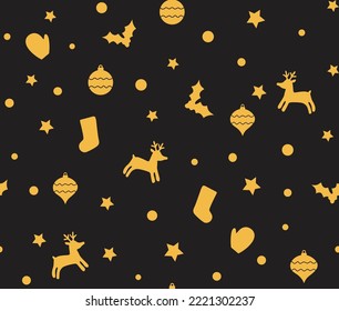 Christmas pattern design, new year seamless work