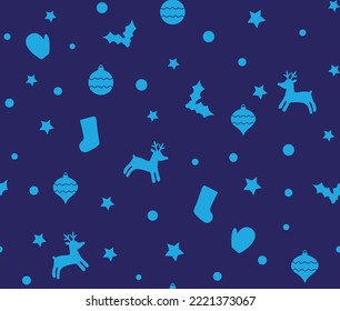 Christmas pattern design, new year seamless work