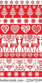 Weihnachtsmuster-Design, neues Jahr nahtlose Illustration