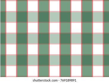 Christmas Pattern Design, Christmas tartan vector patterns in green, red colors. Texture from rhombus/squares for - plaid, tablecloths, clothes, shirts, dresses, paper, and other textile products.