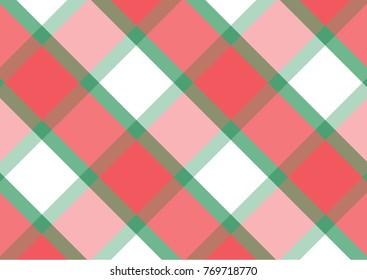 Christmas Pattern Design, Christmas tartan vector patterns in green, red colors. Texture from rhombus/squares for - plaid, tablecloths, clothes, shirts, dresses, paper, and other textile products.
