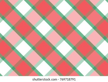 Christmas Pattern Design, Christmas tartan vector patterns in green, red colors. Texture from rhombus/squares for - plaid, tablecloths, clothes, shirts, dresses, paper, and other textile products.
