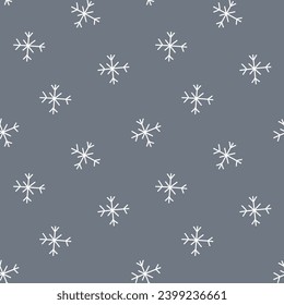 The Christmas pattern with elements like Christmas trees, gifts, stars, snowflakes, and ornaments. The hand-drawn elements. Seamless pattern making it perfect for wrapping paper, 