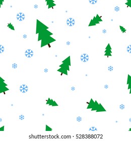 Christmas pattern, flat design template, vector illustration