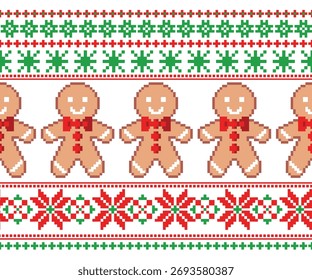 Patrón de Navidades en Formas geométricas, diseño Horizontal sin costuras para la tela, ropa, decoración, fondo.