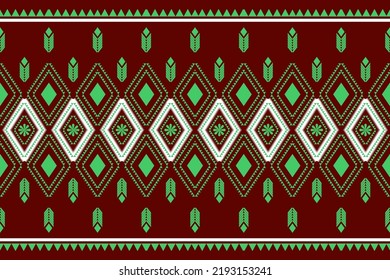 Christmas pattern geometric style . Aztec tribal abstract modern print. Ethnic Vector for Textile, Wallpaper, Home decor, Apparel, Carpet,Curtains-Bedding-Pillows. Design for gift in Christmas Day 