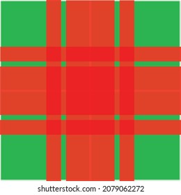 Patrón de Navidad con líneas rectas verdes y rojas