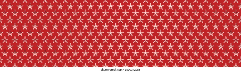 Christmas pattern with hand drawn snowflakes. Vector.