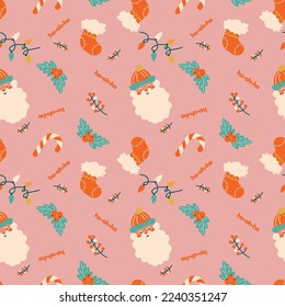 christmas pattern holiday background winter