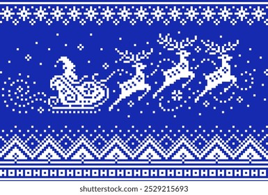 Christmas pattern illustration, vector, Christmas wallpaper, cross stitch pattern, high resolution, textile decoration, clothing, embroidery, Christmas festival