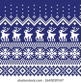 Christmas pattern illustration, vector, Christmas wallpaper, cross stitch pattern, high resolution, textile decoration, clothing, embroidery, Christmas festival
