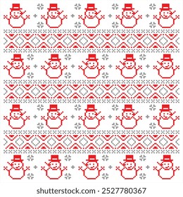 christmas pattern with knite style