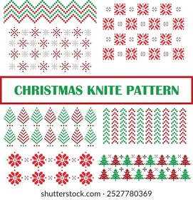 christmas pattern with knite style