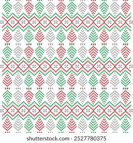 christmas pattern with knite style