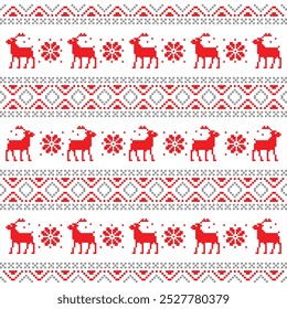 christmas pattern with knite style