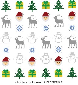 christmas pattern with knite style