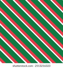 Christmas pattern line red green