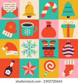Christmas pattern, New Year's mood