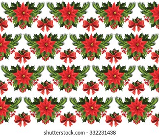Christmas pattern on a white background.