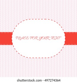 Christmas pattern with place for text. Color vector background.