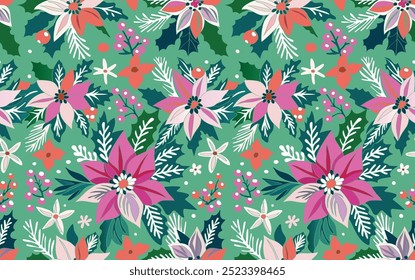 christmas pattern, seamless pattern for decorating all fashion designs, fabrics, wallpapers and prints