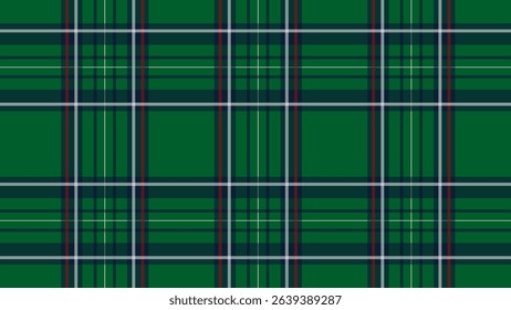 Christmas Pattern seamless of green, red and white vector plaid. Set Holiday background for greeting card. Tartan plaid seamless pattern red, green ,white.