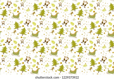 christmas pattern seamless on white background vectors illustrator.